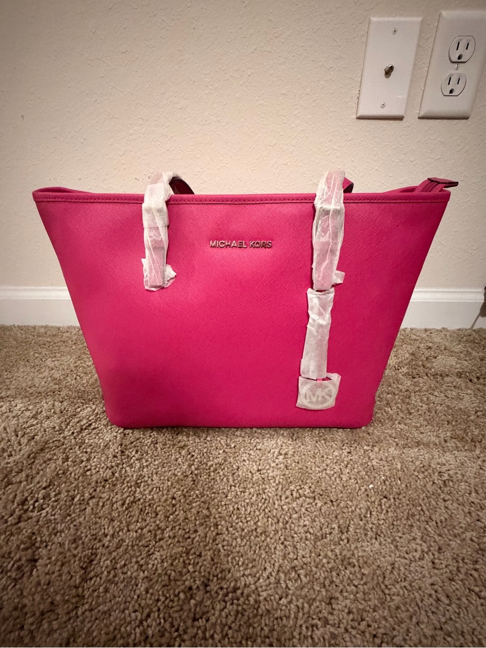 Michael Kors Hot Pink Saffiano Tote